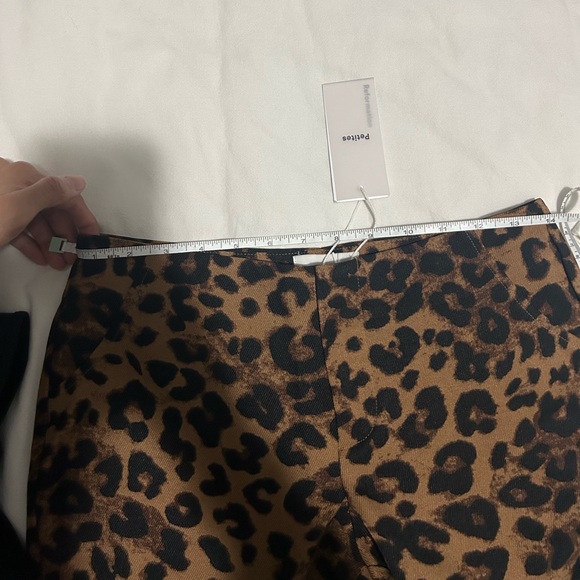 Reformation Petites Vida Low Rise Pant 0P Jaguar Cheetah Leopard - Picture 6 of 11